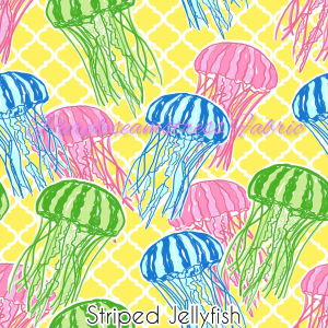 Striped Jellyfish - Fabric
