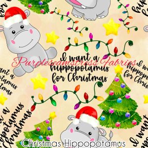 Christmas Hippopotamus