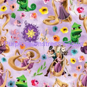 Tangled on Floral cotton Lycra - Fabric