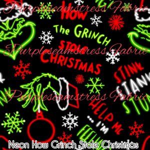 Neon How the Grinch Stole Christmas