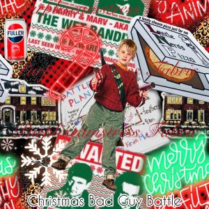 Christmas Bad Guy Battle - Fabric