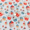 4th of July Cupcakes Cotton Lycra