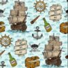 A Pirate's Life For Me! Cotton Lycra