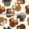 Animal Print Mouse Heads Cotton Lycra