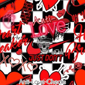 Anti- Love Checks Cotton Lycra