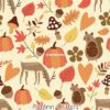 Autumn Critters Cotton Lycra