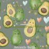 Avocado Hearts Cotton Lycra