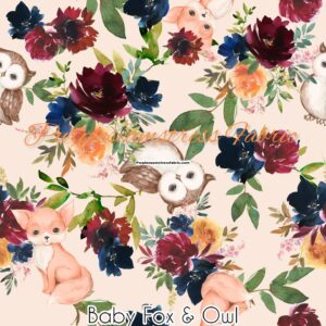 Baby Fox & Owl Cotton Lycra