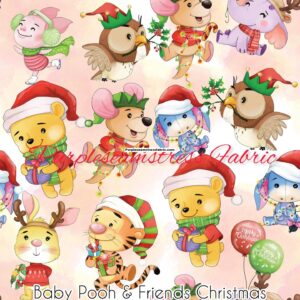 Baby Pooh & Friends Christmas Cotton Lycra
