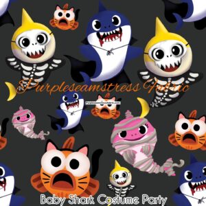 Baby Shark Costume Party Cotton Lycra