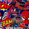 Bam Pow Spiderman Cotton Lycra