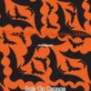 Bats On Orange Cotton Lycra