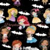 Bats & Princesses Cotton Lycra