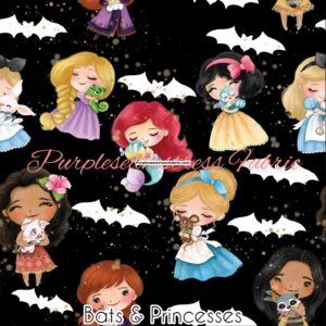 Bats & Princesses Cotton Lycra