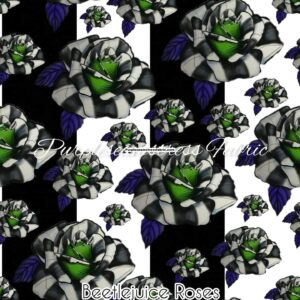 Beetlejuice Roses Cotton Lycra
