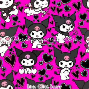 Biker Chick Bunny Cotton Lycra