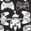 Black/White Gamer Cotton Lycra
