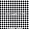 Black/White Gingham Cotton Lycra