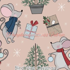 Blind Mice Christmas Cotton Lycra