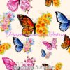 Blooming Butterflies Cotton Lycra