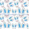 Blue Bunny Whiskers Easter Cotton Lycra
