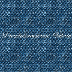 Blue Glitter Dragon Scales Cotton Lycra