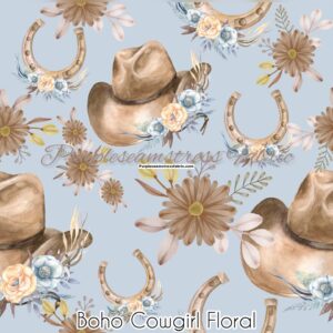 Boho Cowgirl Floral Cotton Lycra