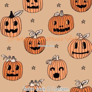 Boho Jack o Lantern Cotton Lycra