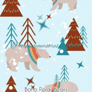 Boho Polar Bears Cotton Lycra