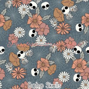 Boho Skulls Cotton Lycra