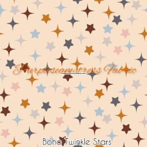 Boho Twinkle Stars Cotton Lycra