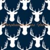 Bucks on Blue Cotton Lycra