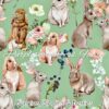 Bunnies,Blooms & Berries Cotton Lycra