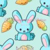 Bunny Blue Cotton Lycra