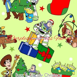 Buzz & Woody Christmas Cotton Lycra