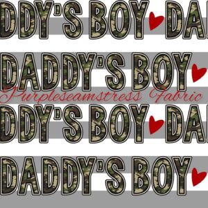 Camo Daddy's Boy Cotton Lycra