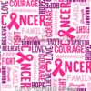 Cancer Awareness Collage Cotton Lycra