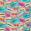 Cassette Tapes Cotton Lycra