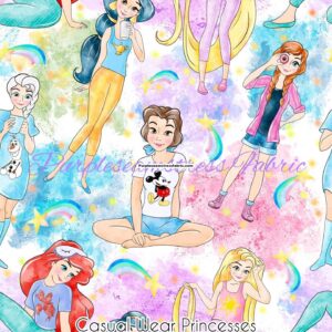 Casual Wear Princesses Cotton Lycra