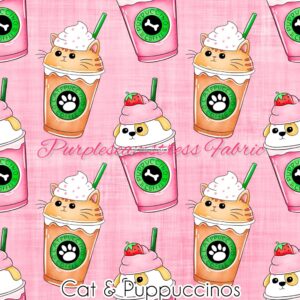 Cat & Puppaccinos Cotton Lycra