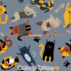 Catnap Kittens Cotton Lycra