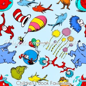 Blue Children’s Book Favorites Cotton Lycra