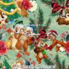 Chipmunk Christmas Cotton Lycra