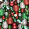 Christmas Ball Glitter Medley Cotton Lycra