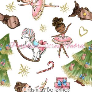 Christmas Ballerinas Cotton Lycra