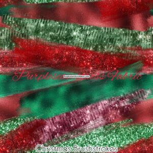 Christmas Brushstrokes Cotton Lycra