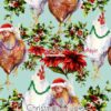 Christmas Clucks Cotton Lycra