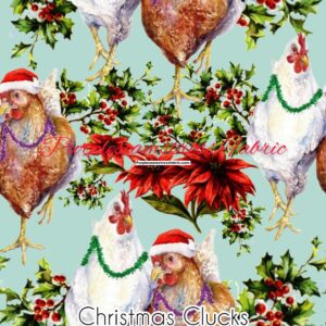 Christmas Clucks Cotton Lycra