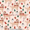 Christmas Labs Cotton Lycra