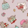Christmas Pusheen Cotton Lycra